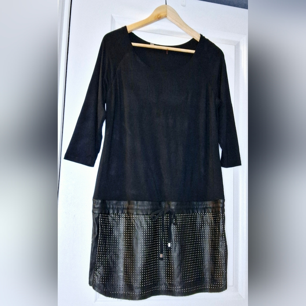 Dex Stylish Mixed Material Dress (M/L)